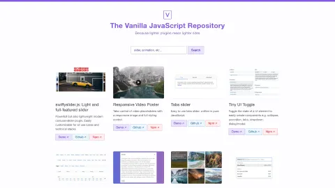 VanillaList.top screenshot