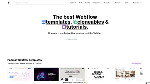 Flowradar.com screenshot