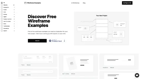 Wireframe-Examples.com screenshot